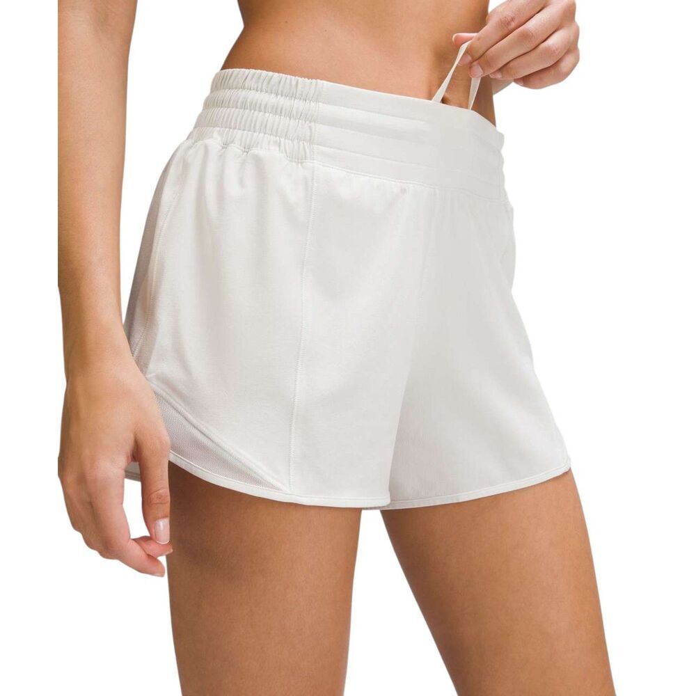 Lululemon Hotty Hot High-Rise Lined Short 4" *Bone